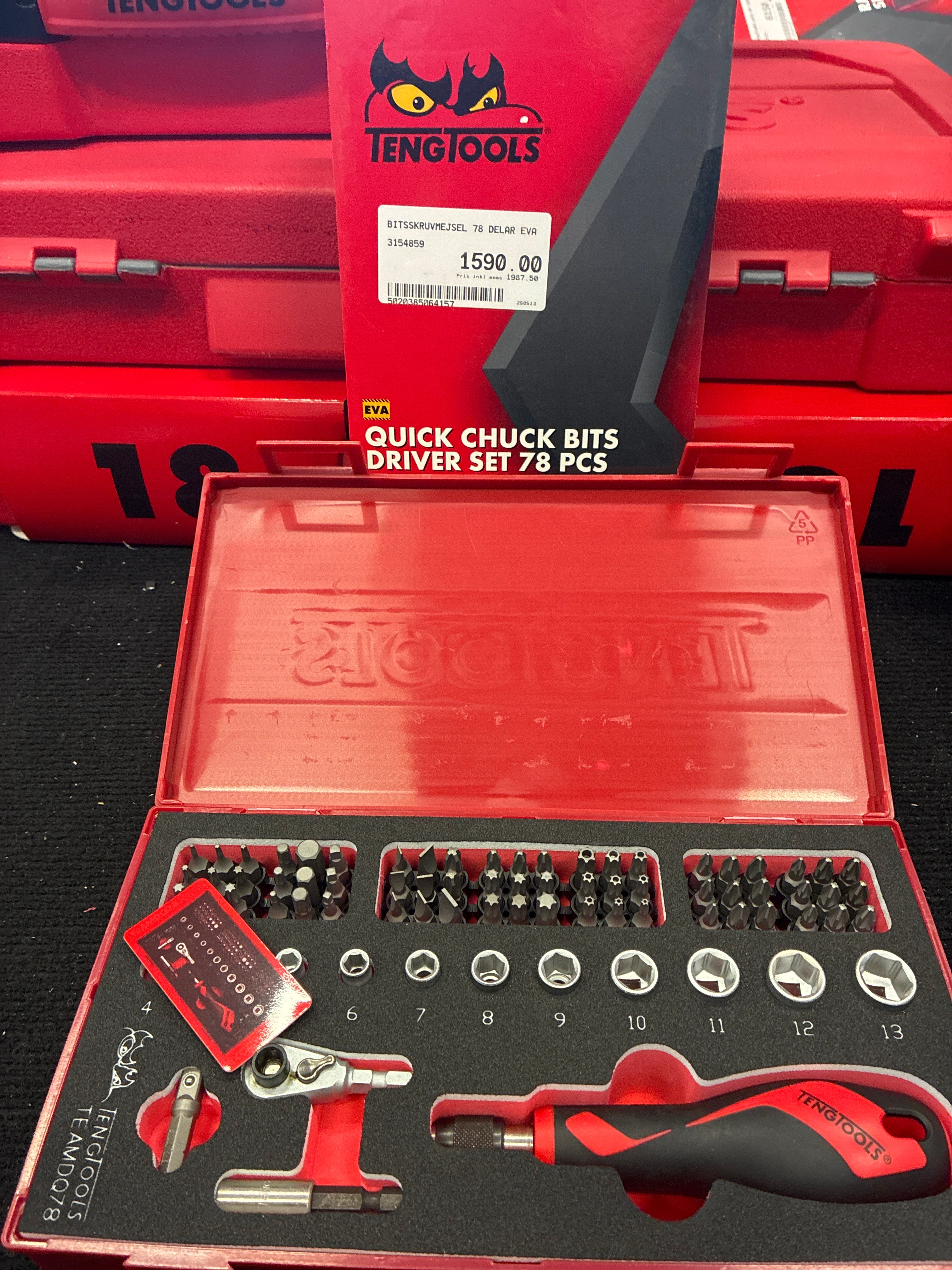 Teng Tools bitsset TEAMDQ78 (78 delar)