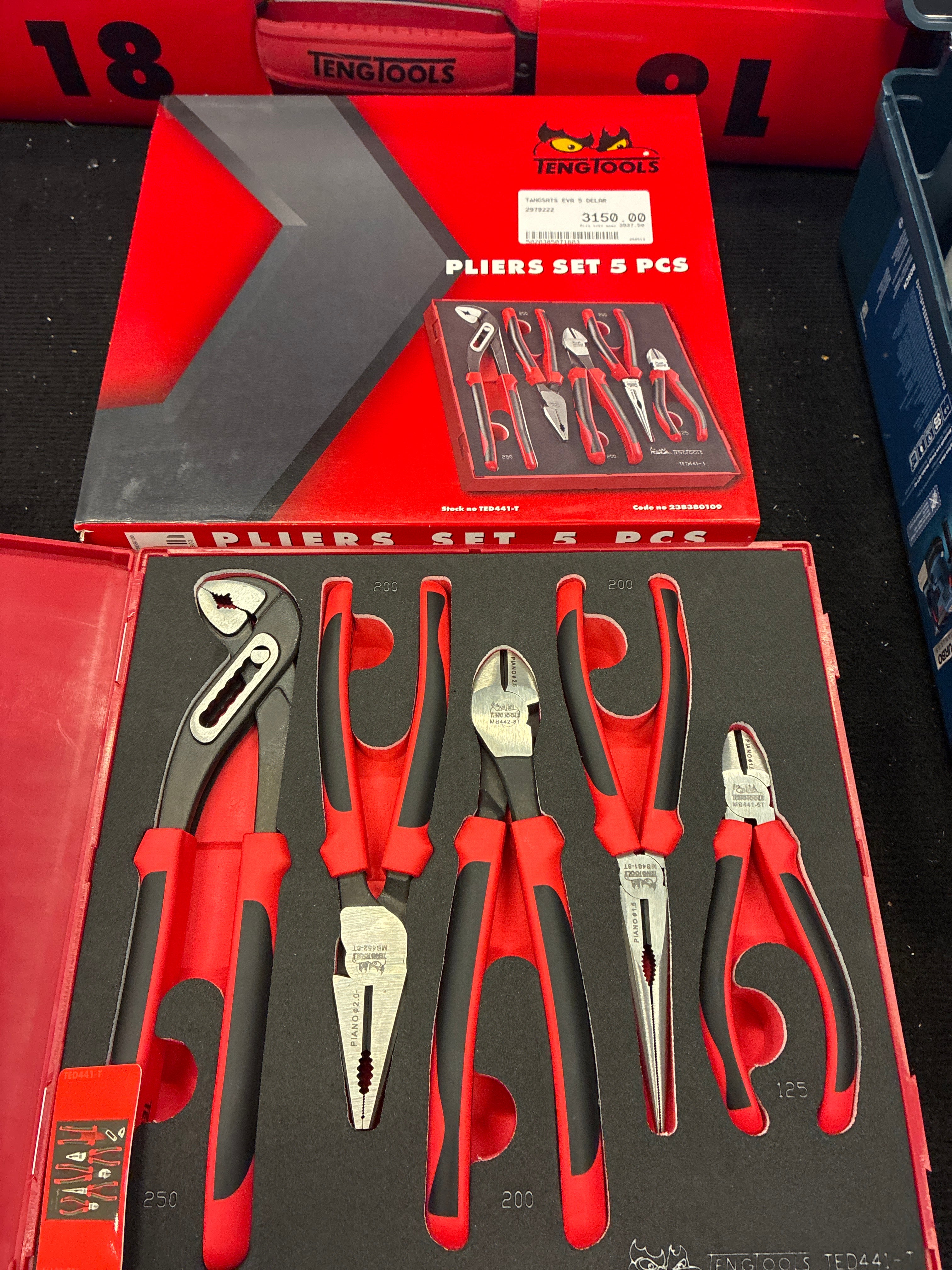 Tångsats, 5 stycken.